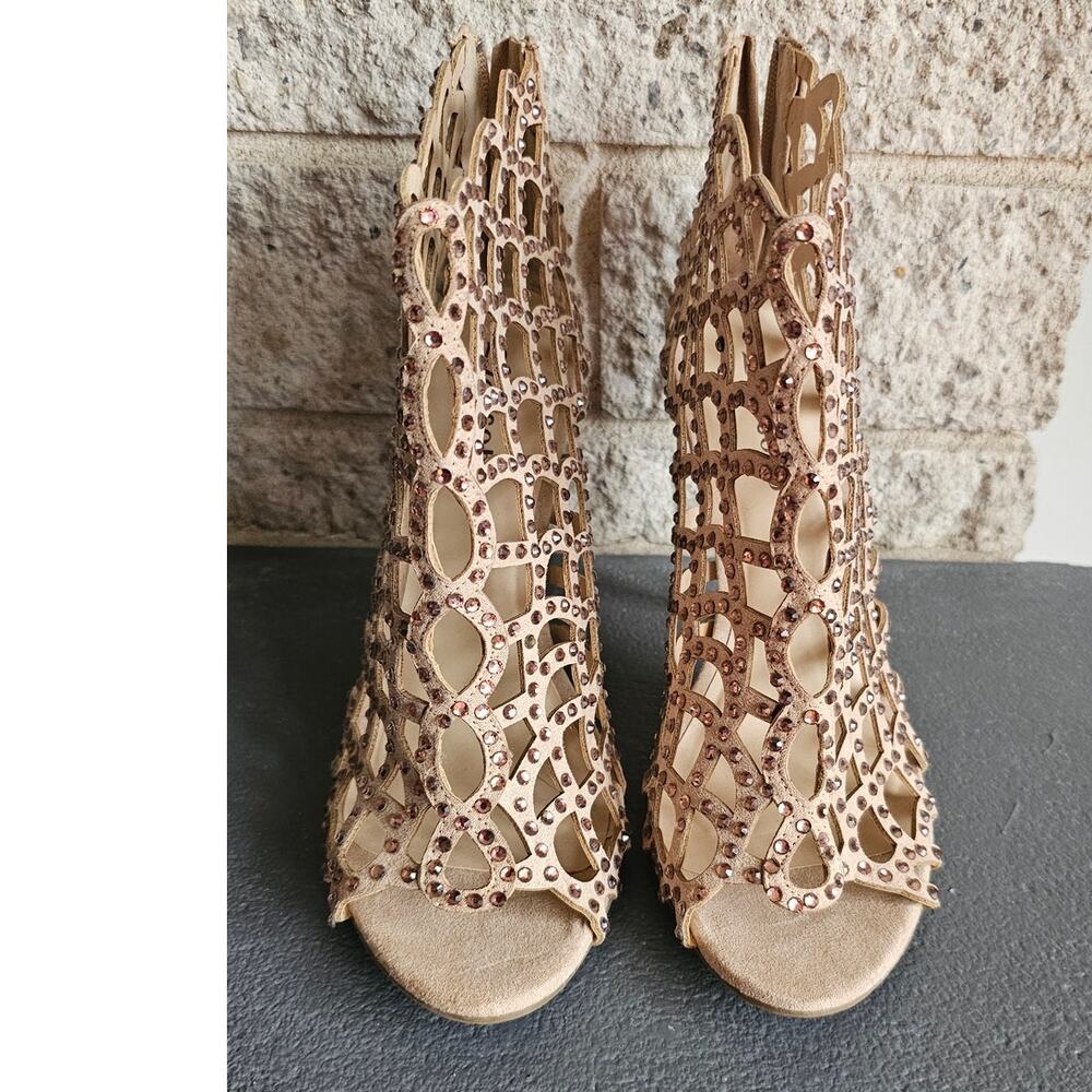 ZiGisoho Women's Duran Heeled Sandals, Sparkly Stilettos/Heels, NWOT, Sz 8 - Picture 3 of 7